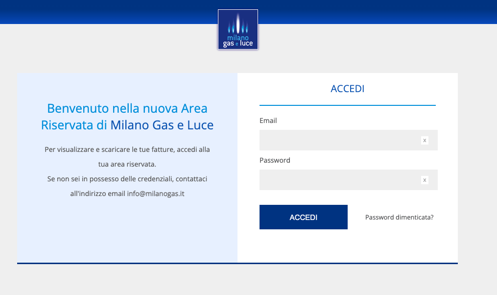 Milano Gas e Luce login all’area clienti da pc (17-03-23 www.milanogas.it) Milano Gas e Luce login all’area clienti da pc (17-03-23 www.milanogas.it)