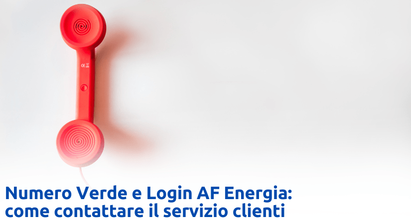 numero af energia servizio clienti